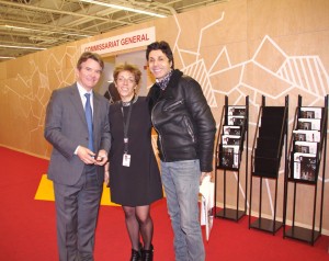 Etienne Cochet, Emmanuelle Casola (AMC Promotion) & Jean-Luc Lahaye   