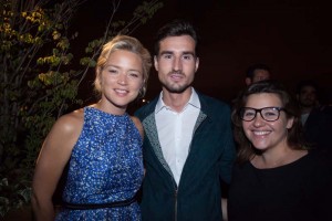 Virginie Efira, Matthieu Poirier Lauvin (Boucheron) et Anne-Laure Diez (GQ)